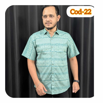 হাফ হাতা আড়ং প্রিন্ট শার্ট