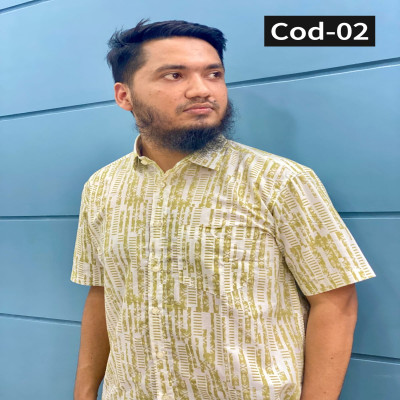 হাফ হাতা আড়ং প্রিন্ট শার্ট
