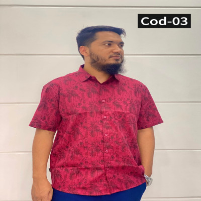 হাফ হাতা আড়ং প্রিন্ট শার্ট