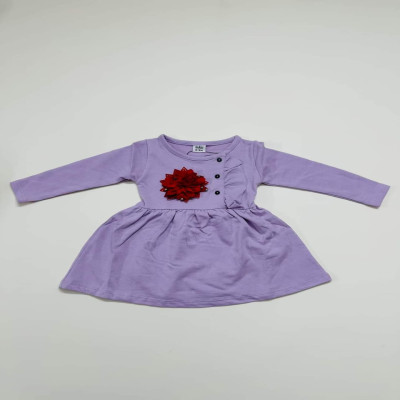 Long-Sleeve Winter Baby Dress
