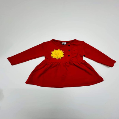 Long-Sleeve Winter Baby Dress