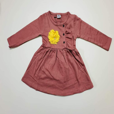 Long-Sleeve Winter Baby Dress