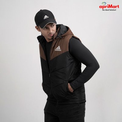 Vest Jacket- Adidas- Brown