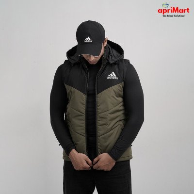 Vest Jacket- Adidas- Deep Olive