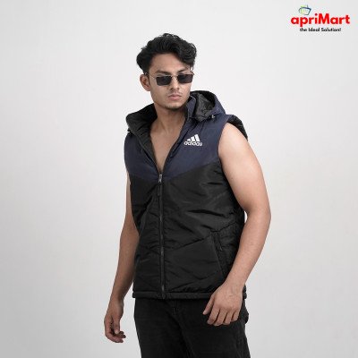 Vest Jacket- Adidas- Navy Blue