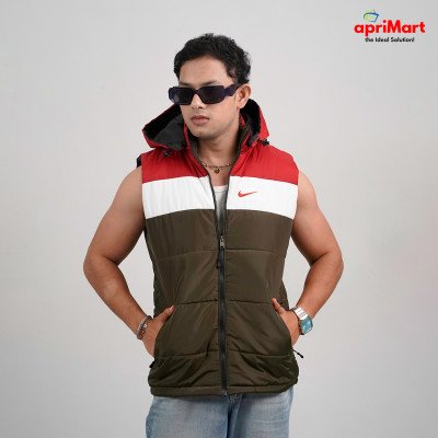 Vest Jacket- Nike- Olive