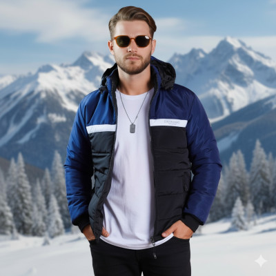 U.S. Polo Full Jacket- Navy Blue