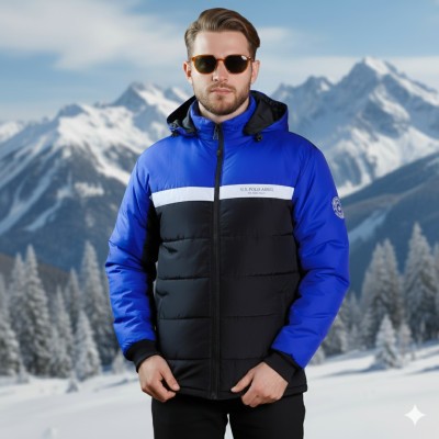 U.S. Polo Full Jacket- Royal Blue