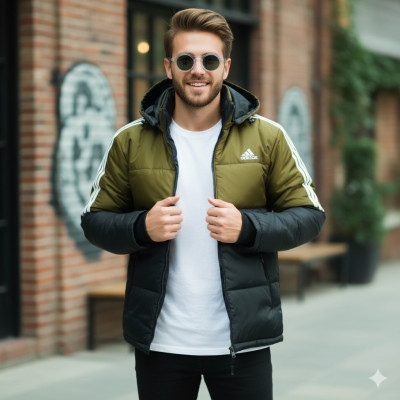 Adidas Full Jacket - Olive