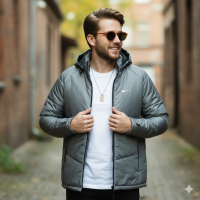 Nike Full Jacket- Ash