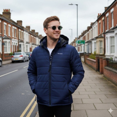 Hugo Boss Full Jacket- Navy