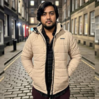 Hugo Boss Full Jacket- Cream