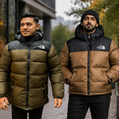 North face Full Sleeve olive+khaki