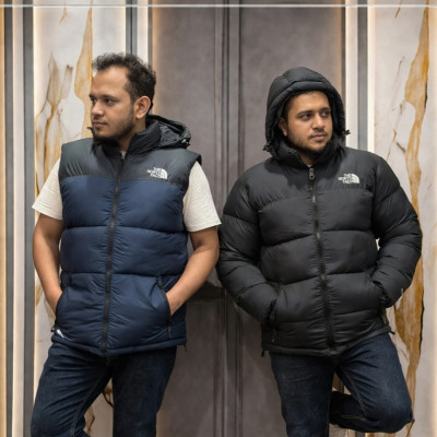 North face Full Sleeve Black + Half Sleeve north face Nevy Free
